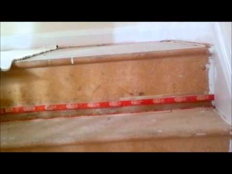 how to fit carpet on stairs