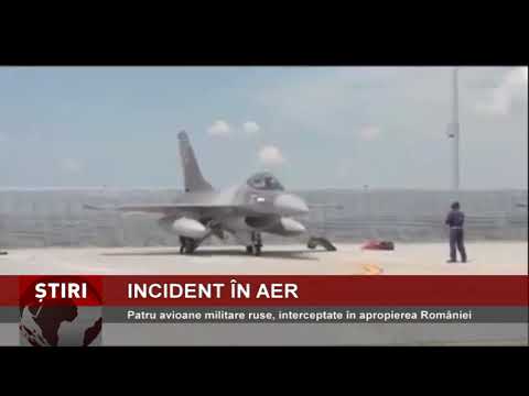 Patru avioane militare ruse, interceptate în apropierea României