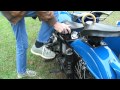 Flymall Starting a URAL Motorcycle
