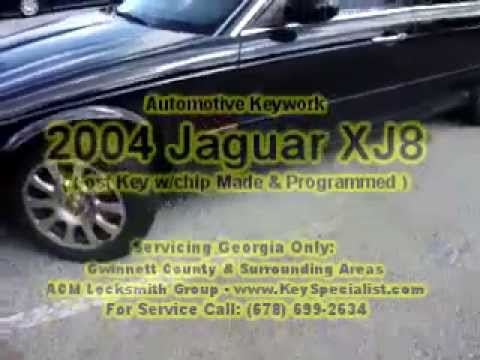 Atlanta GA: 2004 Jaguar XJ8 – Lost Key Replacement Made!