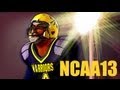 NCAA Football 13 Road to Glory: Creating a Hard Hitting CB | How to get Team Builder Uniforms in RTG