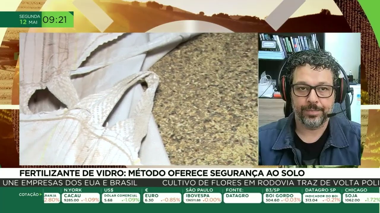 Fertilizante de vidro: método oferece segurança ao solo