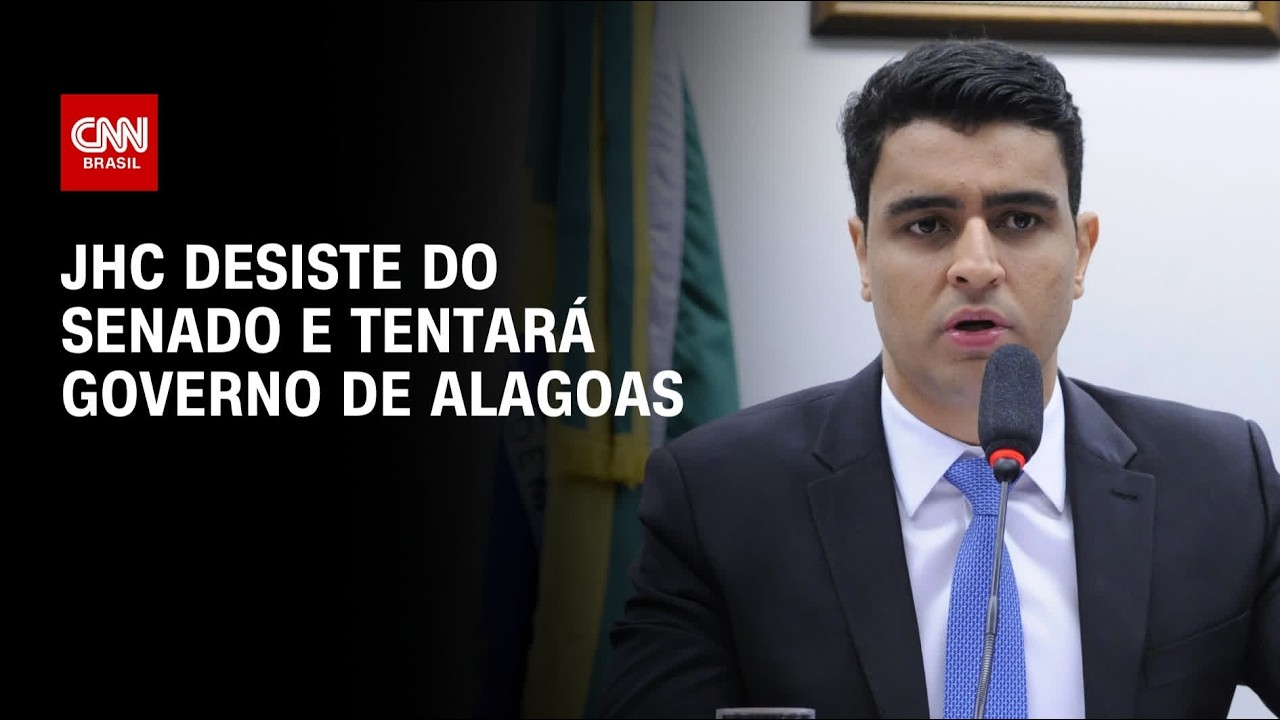 JHC desiste de candidatura ao Senado e tentará governo de Alagoas | CNN PRIME TIME