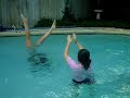 holly and me--syncronized swimming