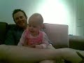 Charlotte laughs at nugget and pebbles