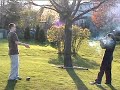 Matt gets shot with a BB gun