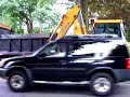 backhoe and dump truck
