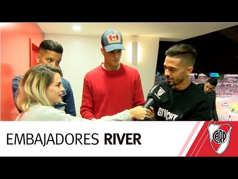Visita especial en el partido de River vs. Flamengo