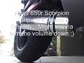 Ninja 650r Scorpion exhaust compared with stock...quality!!!
