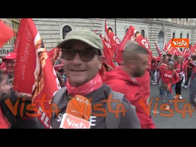 Le voci dei manifestanti al corteo della Cgil a Roma: "Siamo in una dittatura del capitale"