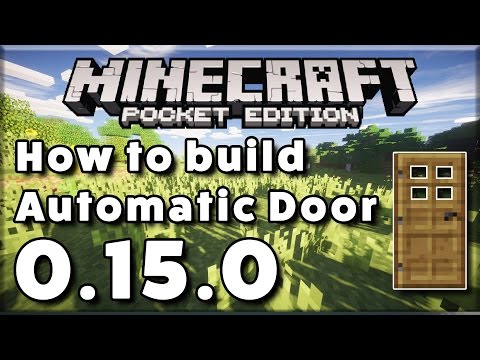 How To Build Automatic Door 0 15 0 Minecraft Pe Pocket Edition Minecraftvideos Tv