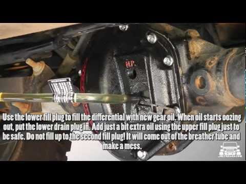 Jeep Wrangler JK Rear Differential Oil Change and Cover Replacement (Teraflex and Lube Locker)