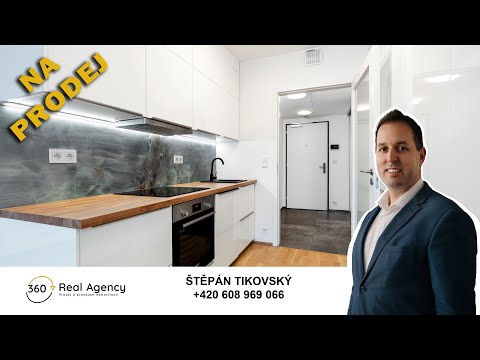 Video Moderní byt 1+kk s lodžií, chytrou domácností a výhledem do zeleně – Braník.