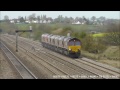 7 Shed Convoy @ Cholsey .DB Schenker's EWS liveried 66078 is seen leading 66175 + 66155 + 66001 + 66141 + DB red 66152 + 66082 through Cholsey at 14:47 working 0X12 Margam -- Eastleigh. This was all filmed on the 14th April 2012. Enjoy!