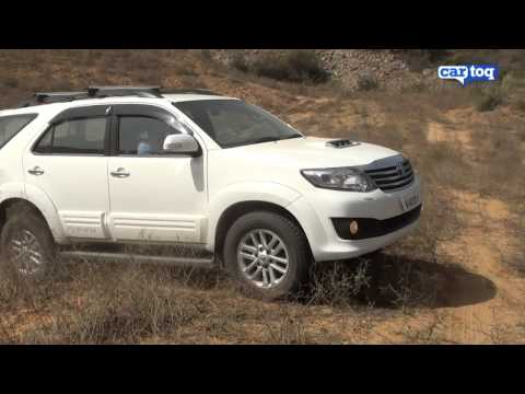Toyota Fortuner off-roading video review, CarToq.com road test of 2012 Toyota Fortuner SUV India Toyota Fortuner off-roading video review, CarToq.com road test of 2012 Toyota Fortuner SUV India