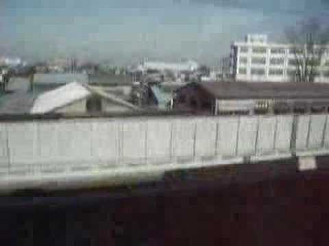 東武日光線・栃木駅出発（車窓）