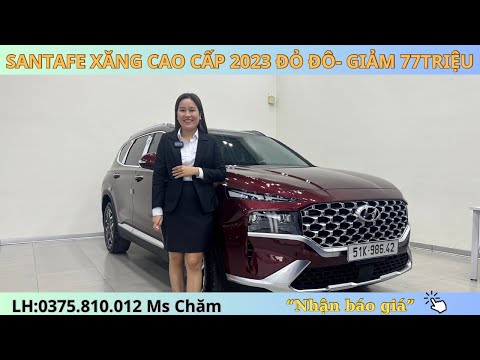 Hyundai Santafe Xăng Cao Cấp Màu Đỏ 2023 Giảm Kịch Sàn | Giá chỉ còn 1Tỷ198 | Tiết Kiệm 70Triệu