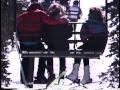 chair lift ride on beautiful sunny day in Lake Tahoe