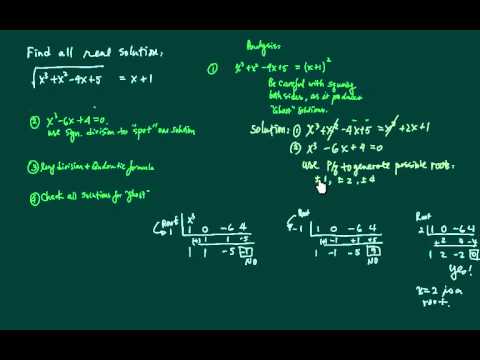 video-linktoworks-*How to Find all Real Solutions: sqrt(x^3 x^2 - 4x 5)...