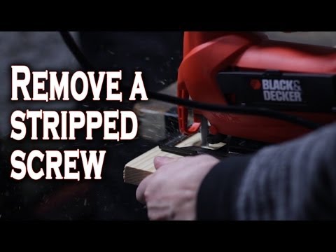 how to remove stripped screw