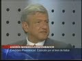 Entrevista 18 julio 2006, donde se presentan pruebas de alteración de resultados electorales.Cuando escucho al Lic. Andrés Manuel López Obrador, me da la confianza y seguridad de que luchamos por una causa justa, porque el fraude electoral nos perjudica a todos, incluso a los que votaron por otros partidos, unámonos todos los mexicanos para rescatar a México de las manos de unos cuantos ambiciosos que creen que con su dinero pueden comprar la dignidad de toda una nación.