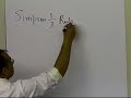 Simpsons 1/3 Rule of Integration: Example