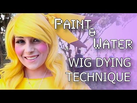 how to dye doll hair with acrylic paint