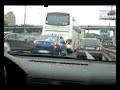 The mad taxi drive to the airport. This taxi pirate drove a Skoda Octavia with blacked out windows. He used the hard shoulder, the slip roads, the tram lines to get us to the airport as fast as he could. The really scary bit was when a tram came across in front of us ringing its bell and flashing its lights and our driver headed straight in front of it and onto the tram lines ....because there was no cars on them!! During this white knuckle ride, which we paid top rouble for, Lee had the prescence of mind to record a clip in case people wanted to know how we perished...