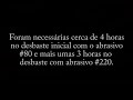 desbaste do espelho do telescópio