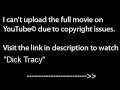 Dick Tracy, PART 1 /9,WATCH full film/movie online part1