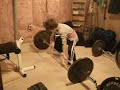 My nephew doing his first deadlift of 135lb's