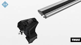 Упоры Thule Evo Flush Rail для автомобилей на крышу - изображение 4