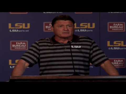 Full Video: Joe Alleva & Ed Orgeron Address The Media Monday