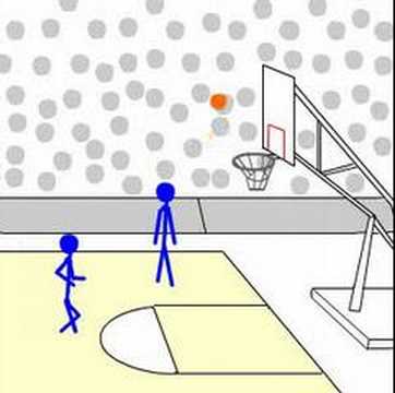 funny stick animation. Stick Dunk Contest