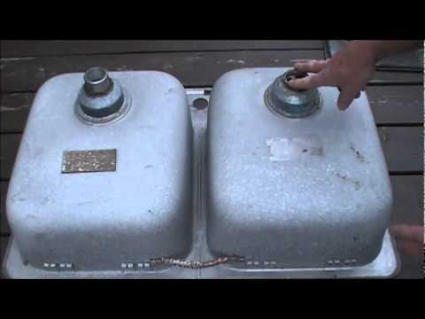 how to remove sink strainer lock nut