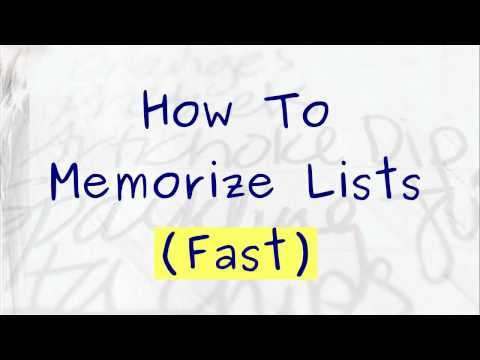 how to memorize quickly for a exam