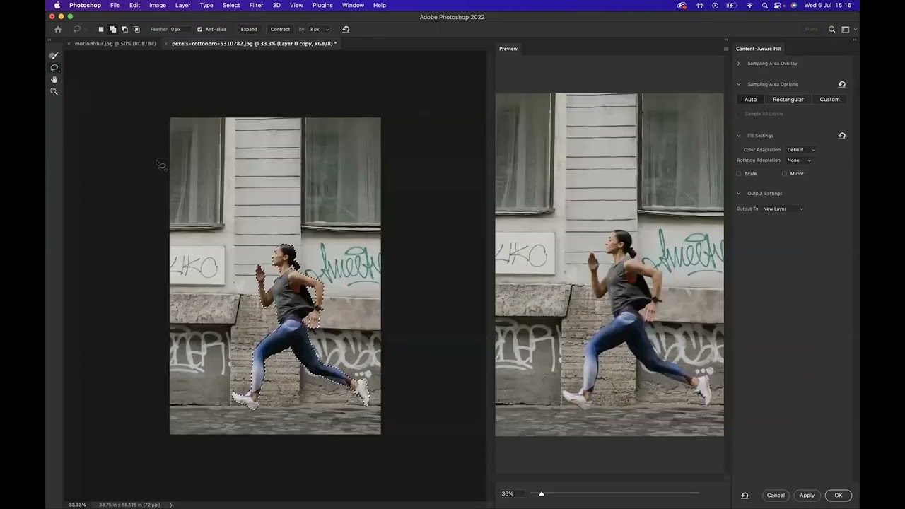 Dynamic Motion Blur - Adobe Photoshop