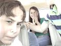 ryan, alex, parker, stevi, kelsey, jordan, are scrapping in the car ride to camp bigstuf in 2006
