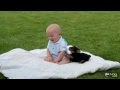 اجمل فيديو - طفل يلعب مع كلب