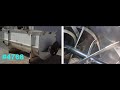 http://www.arnoldeqp.com/4768.aspx100 CU. FT. RIBBON BLENDER - S/S - 20 HP1 - 100 cu. ft. working capacity stainless steel ribbon blender.  Painted exterior.  Trough approx. 45 in. wide x 96 in. long x 48 in. deep.  Shaft is 5 1/4 in. dia. inside trough & 3 1/4 in. dia. at bearings.  With 6 in. center bottom discharge.  Pillow block bearings.  20 HP 3/60/230-460V 1750 RPM gearhead motor drive.  OFFERED AS- IS WHERE-ISARNOLD EQUIPMENT COMPANY P.O. Box 22960Cleveland, Ohio 44122Phone: 216-831-8485Fax: 216-831-8414 http://www.arnoldeqp.com