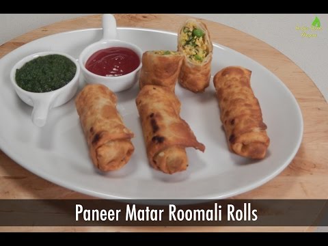 Paneer And Matar Roomali Rolls | Simple And Innovative Recipes | Sanjeev Kapoor Khazana