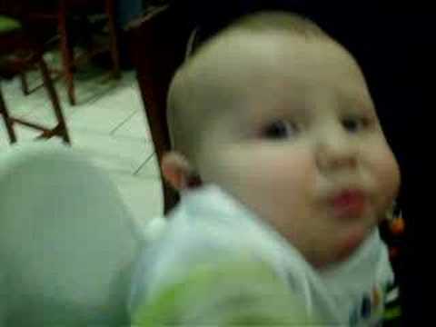 Owen eats sushi