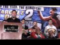 Post fight press conference