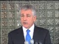 Hagel regrets war vote, mis-states facts preceding Iraq war