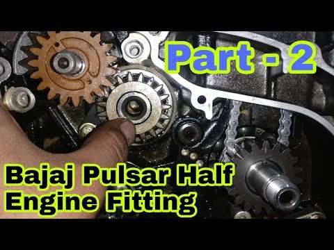 Bajaj Pulsar 150 Half Engine Fitting (Part - 2) |Gajanan Auto Service And Parts