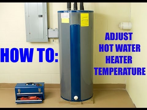 how to turn up a water heater