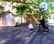 Amazing basketball slam dunk 