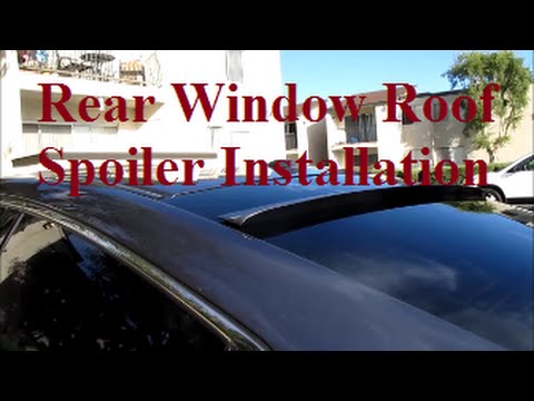 DIY 2013 2014 2015 Honda Accord Rear Window Roof Spoiler Installation