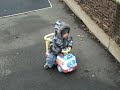 Daniel in the park on tractor