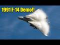 F-14 Tomcat with Excellent Condensation & Contrails from 1991 Show